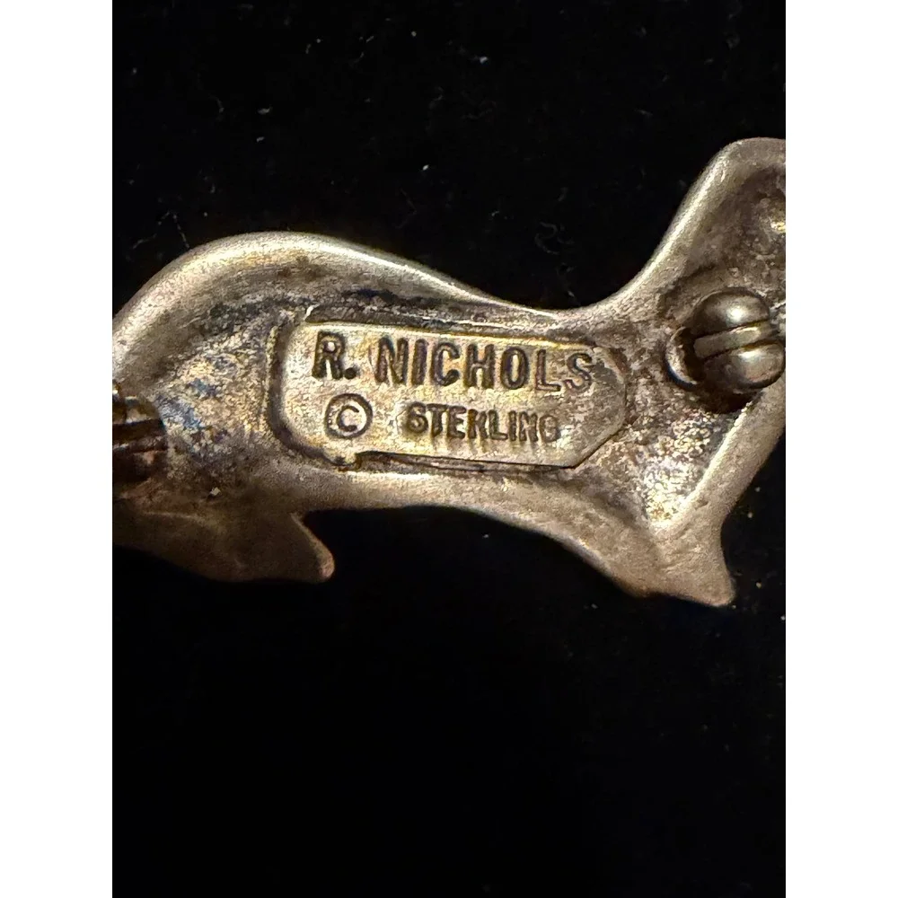 R. Nichols Sterling Silver Otter Pin